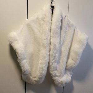 Faux fur shawl